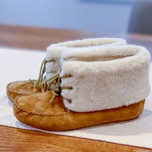 Coach Cathee Shearling Slippers